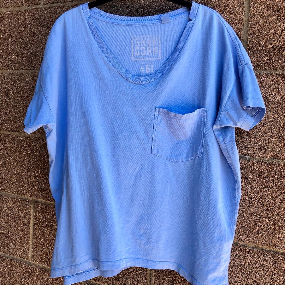 Skargorn #61 Tee, Buttondown Blue, 100% Cotton, Size XS, great used condition